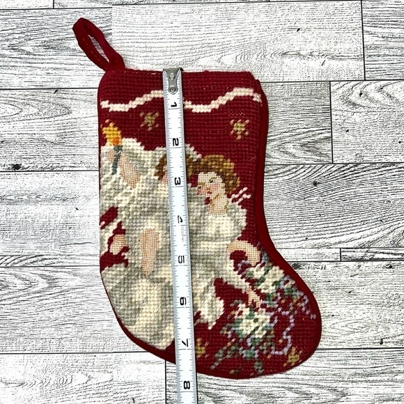 Needlepoint Christmas Stockings Set of Three